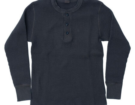 66BW BIG WAFFLE HENLEY NECK T-SHIRT