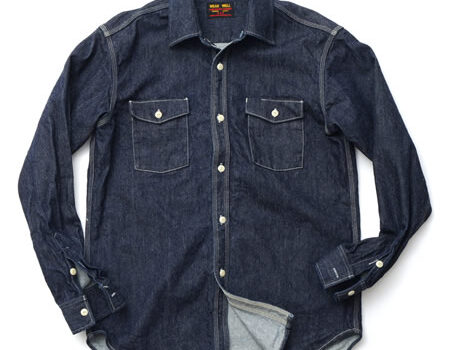 502705 シルクネップデニムシャツ